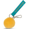 Smiley Bag Charm, Eco Fuzzy Yellow 3" - Plush - 3
