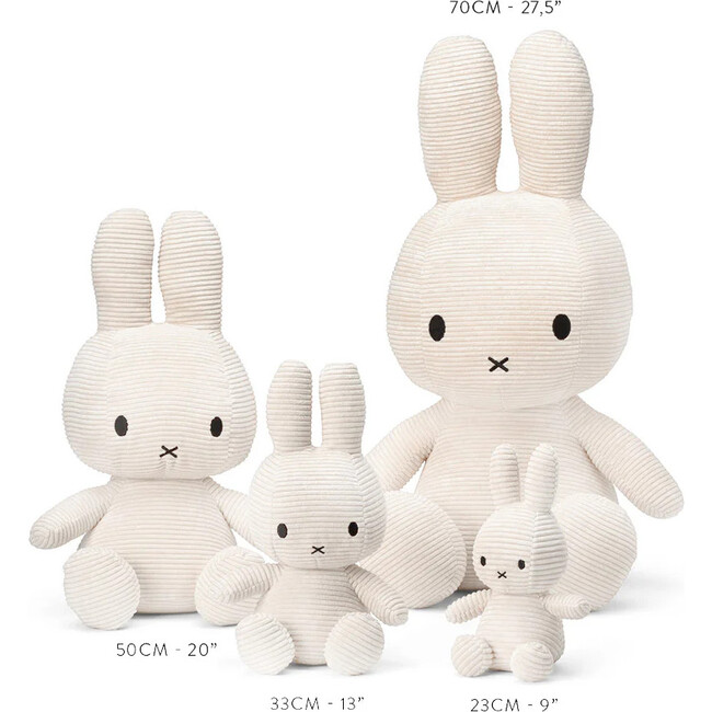 Plush Miffy Corduroy Offwhite 27.5"