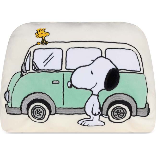 Pillow Peanuts Camper Van, Offwhite 11"