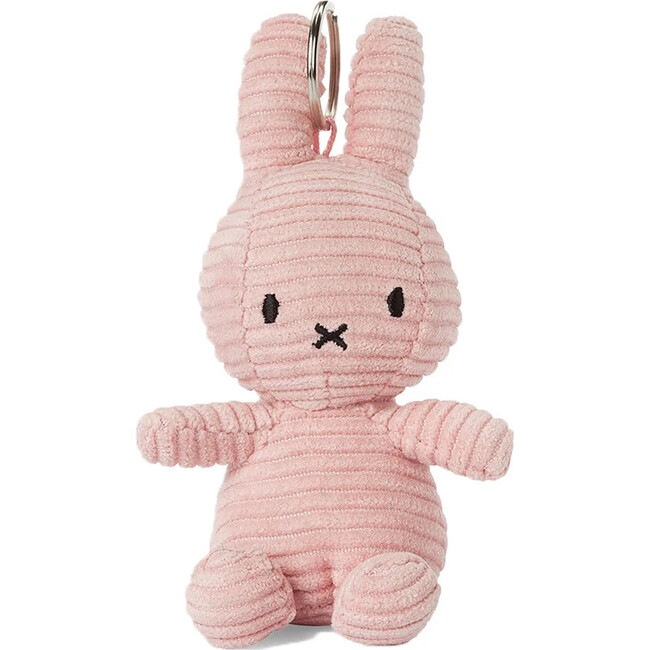 Miffy Keychain, Corduroy Pink 4"