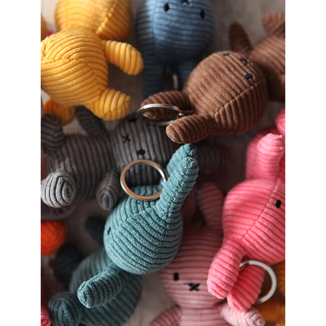 Miffy Keychain, Corduroy Pink 4"