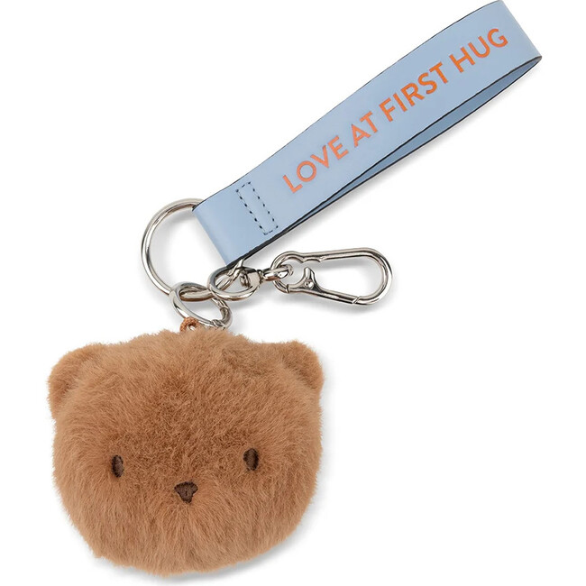 Bobo Bear Bag Charm, Eco Fuzzy Eco  Brown 3"