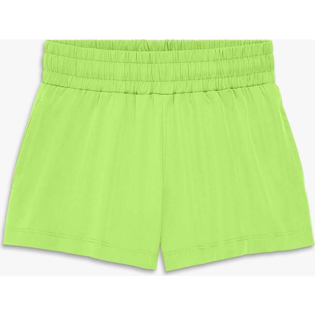 Kids Staycool Stretch Swing Shorts, Lime