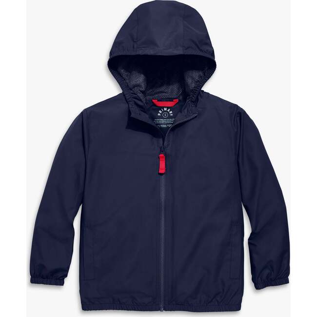 Kids Packable Windbreaker, Navy