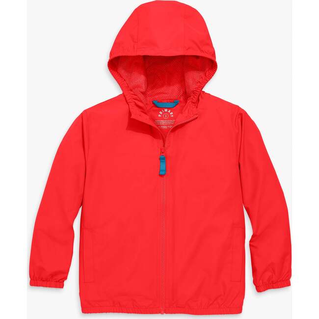Kids Packable Windbreaker, Poppy