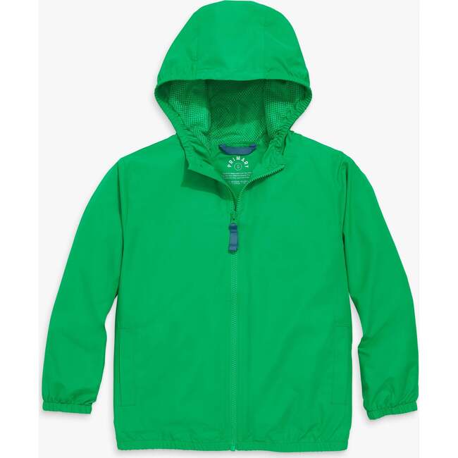 Kids Packable Windbreaker, Green Apple