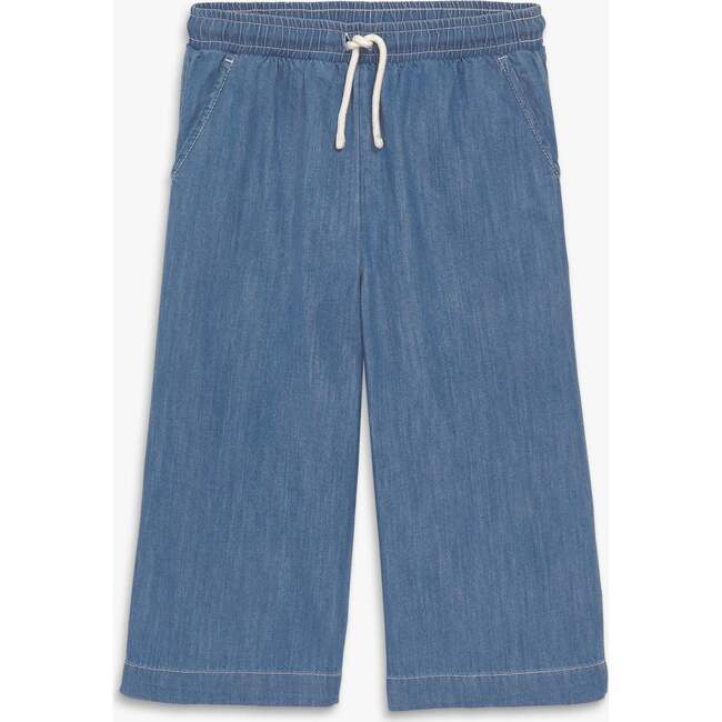 Kids Chambray Cropped Easy Pant, Classic Chambray