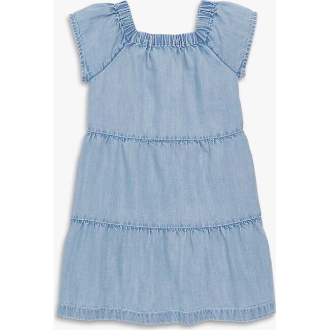 Kids Chambray Picnic Dress, Classic Chambray