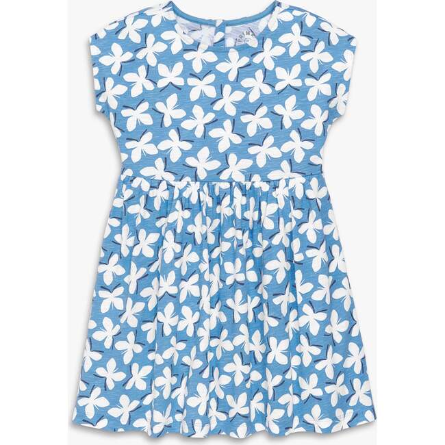 Kids Backyard Dress In Butterflies, Cornflower Butterflies