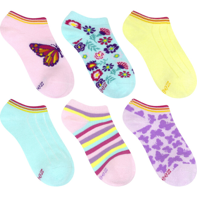 Spread Your Wings Assorted Pastel 6pk Sock