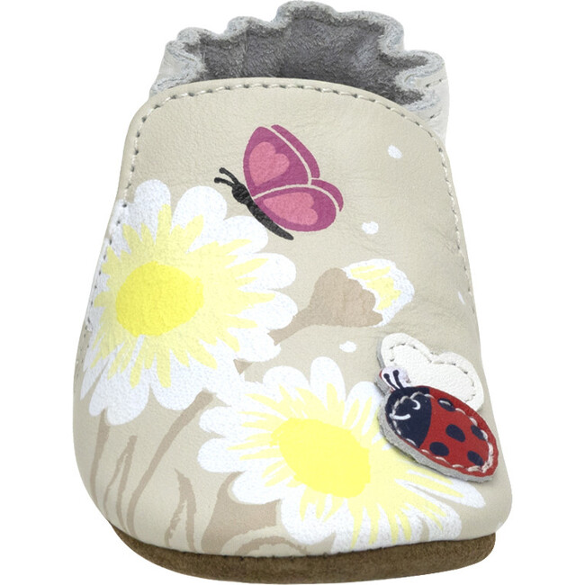 Love Bugs Taupe Soft Sole - Crib Shoes - 3