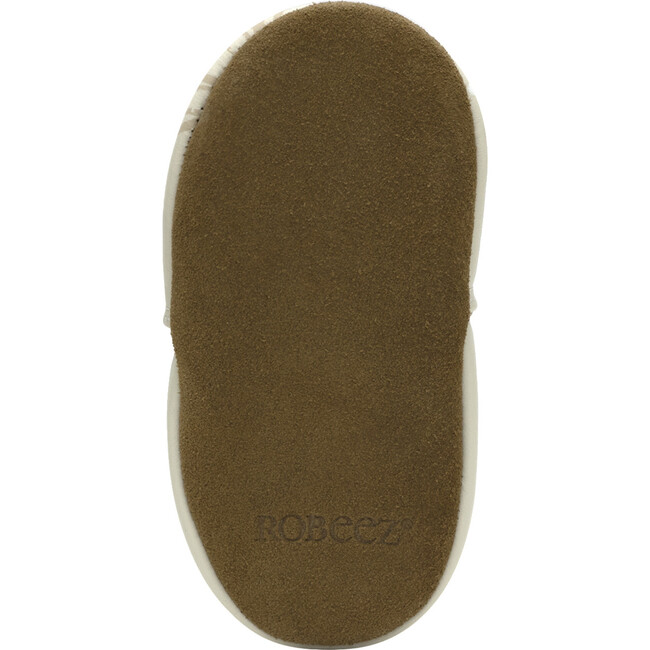 Love Bugs Taupe Soft Sole - Crib Shoes - 5