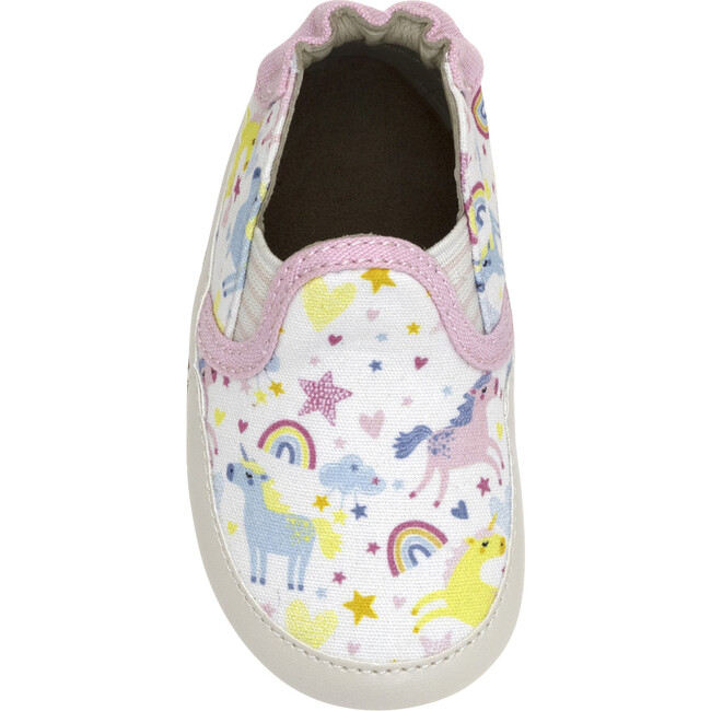 Mini Unicorn White Soft Sole - Crib Shoes - 6