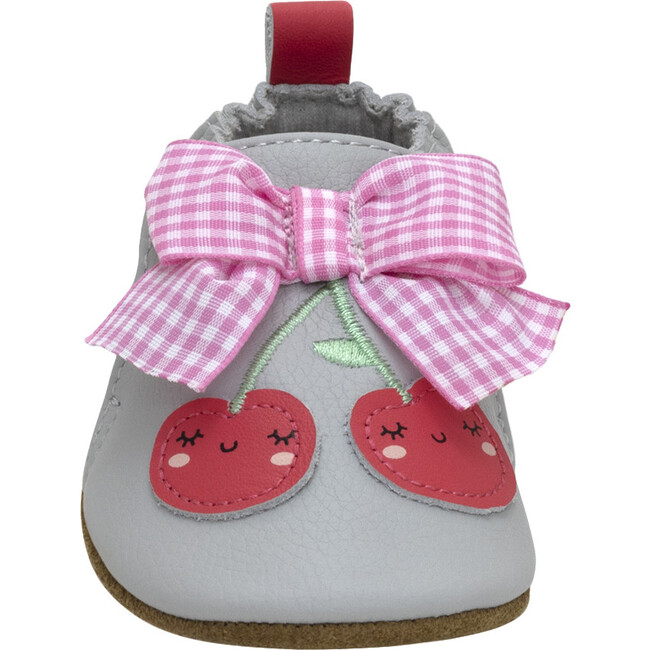Cherry Cute Grey Soft Sole - Crib Shoes - 3