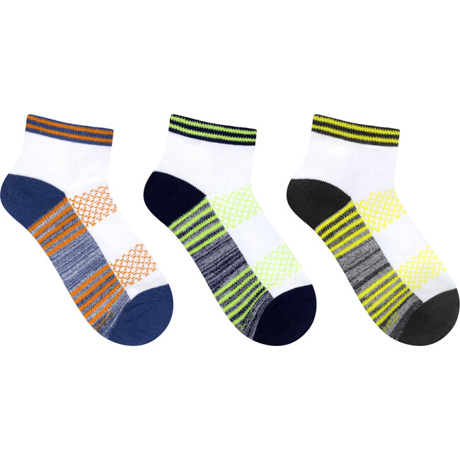 Cool Runner Qtr Assorted 3pk Sock
