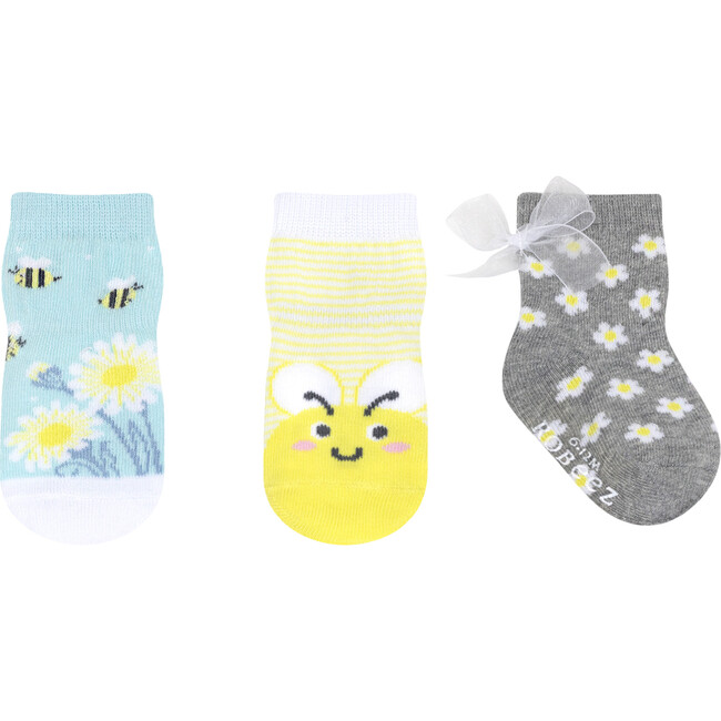 Busy Bee Yellow 3pk Sock