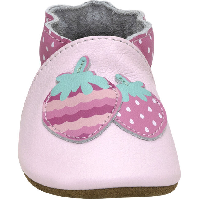 Berry Sweet Light Pink Soft Sole - Crib Shoes - 3