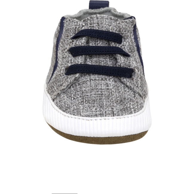 Atticus Grey Soft Sole - Crib Shoes - 3