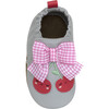 Cherry Cute Grey Soft Sole - Crib Shoes - 6 - thumbnail