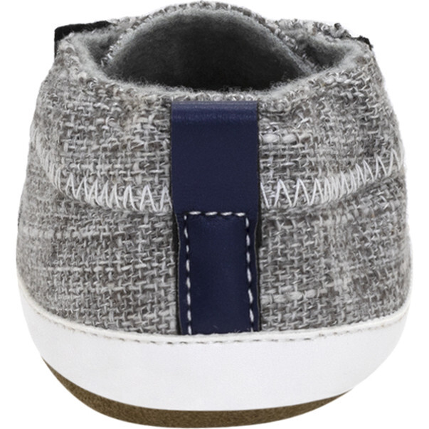 Atticus Grey Soft Sole - Crib Shoes - 4
