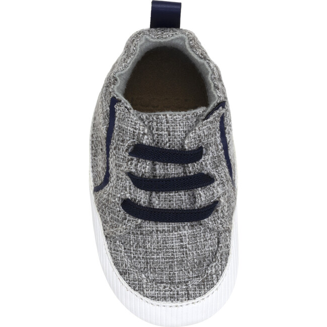 Atticus Grey Soft Sole - Crib Shoes - 6