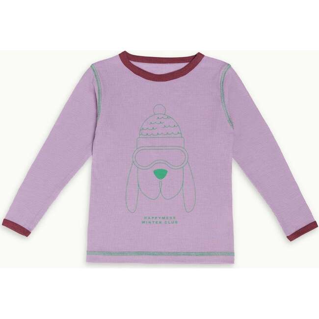Children's Wool Thermoactive Longsleeve, Happy Doggo