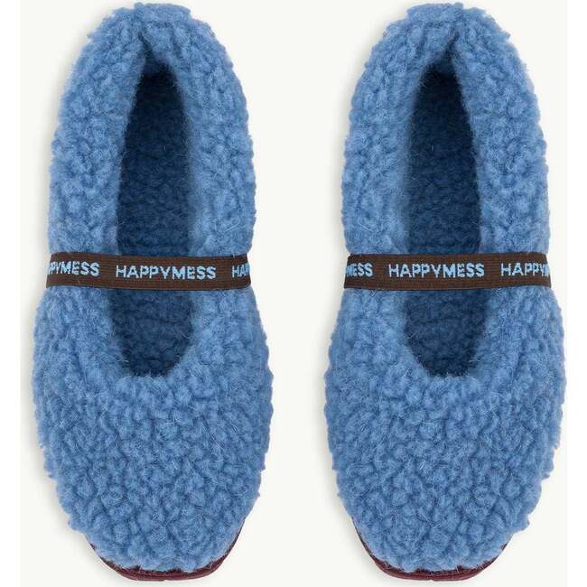 Women's Merino Wool Slippers, Ice Blue
