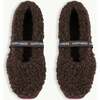 Women's Merino Wool Slippers, Chocolate Brown - Slippers - 1 - thumbnail