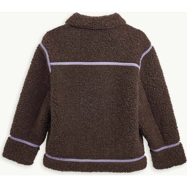 Women's Merino Wool Jacket, Chocolate Brown