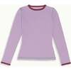 Women's Wool Thermoactive Longsleeve, Purple Shade - Shirts - 1 - thumbnail