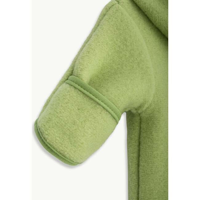 Children's Merino Wool Overall, Green Pea - Bunting - 3