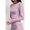 Women's Wool Thermoactive Longsleeve, Purple Shade - Shirts - 2 - thumbnail