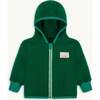 Children's Merino Wool Jacket, Forest Green - Jackets - 1 - thumbnail