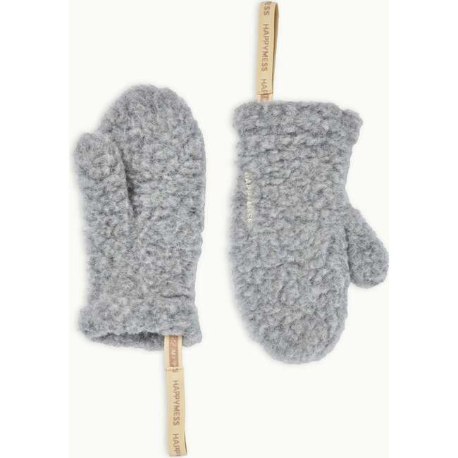 Adult Merino Wool Mittens, Stone Grey