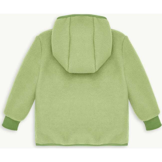 Children's Merino Wool Jacket, Green Pea - Jackets - 3