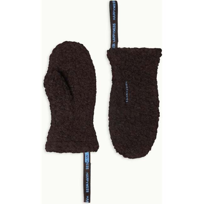Adult Merino Wool Mittens, Chocolate Brown