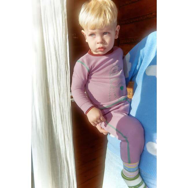 Children's Wool Thermoactive Longsleeve, Happy Doggo