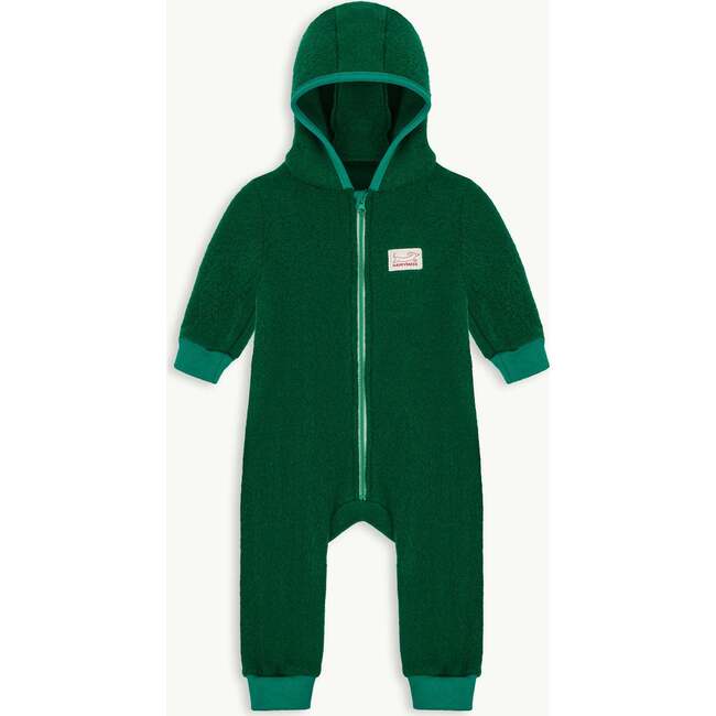 Children's Merino Wool Overall, Forest Green - Bunting - 3