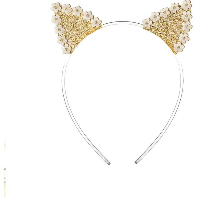 Daisy Cat Ears Gold Headband
