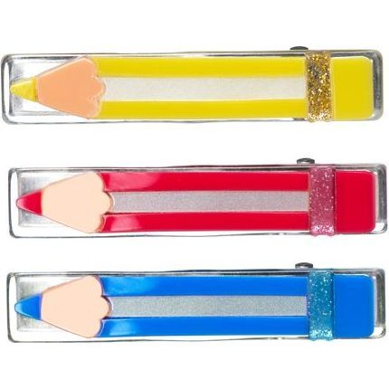 Color Pencils Trio Hair Clips