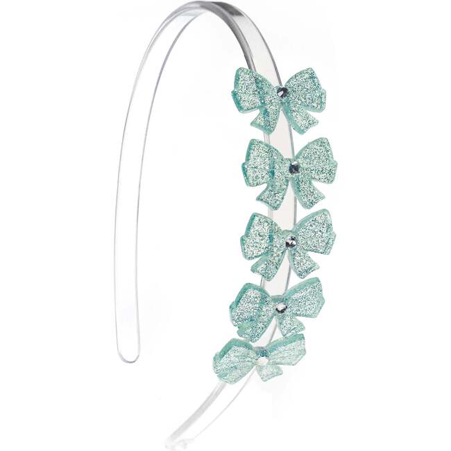 Bows Glitter Light Mint Headband