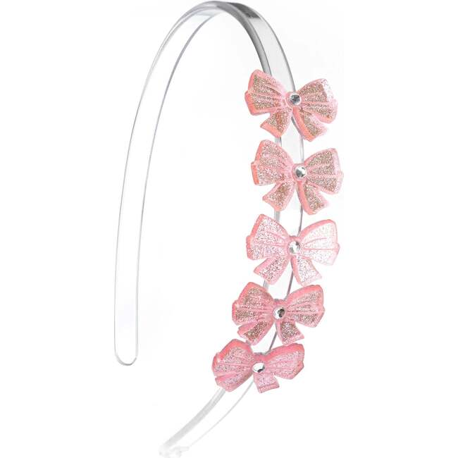 Bows Glitter Pink Headband