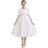 Vasonette Pearl-Embellished Dress, White - Dresses - 1 - thumbnail