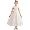Pearl-Trim Havenelle Dress, White - Dresses - 1 - thumbnail