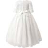 Shannora Puff Sleeve Formal Dress, White - Dresses - 4