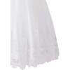 Alvaria Sleeveless Lace Dress, White - Dresses - 4