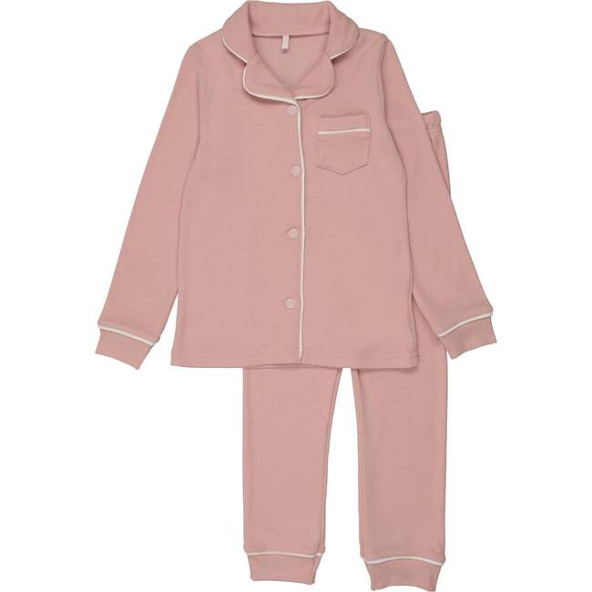 Ribbed Grandpa PJ, Pink