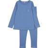 Stitched Graphic PJ, Blue - Pajamas - 1 - thumbnail