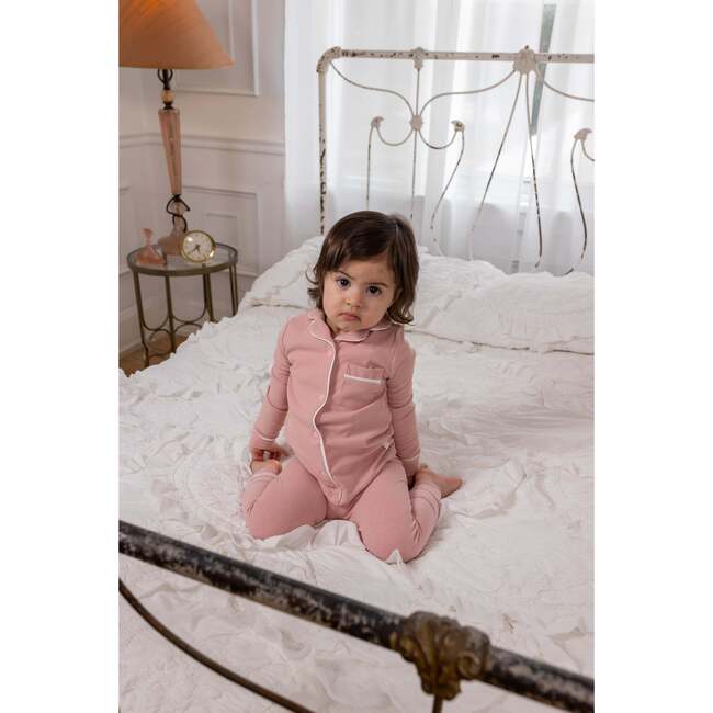 Ribbed Grandpa PJ, Pink