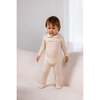 Petite Pouf Footie, Cream/Pink - Footie Pajamas - 2